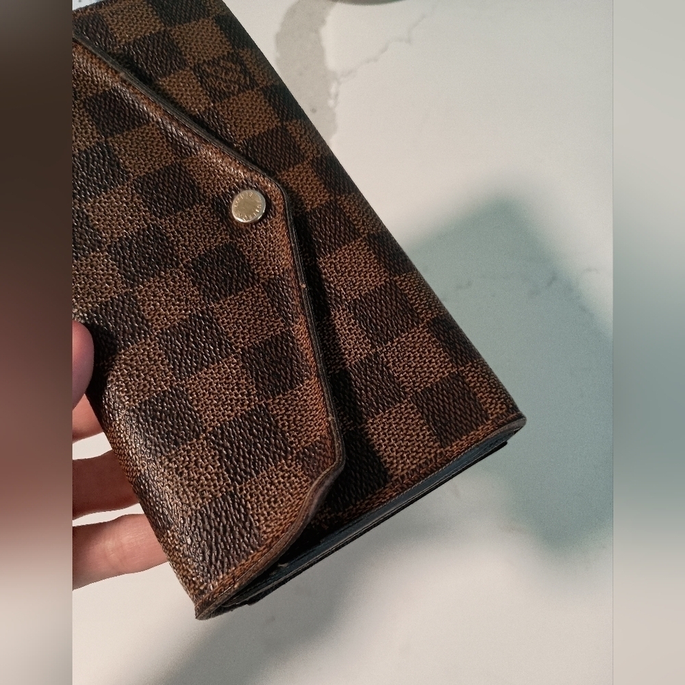 Authentic Louis Vuitton Damier Ebene Josephine Long Bifold Wallet - Picture 4 of 14